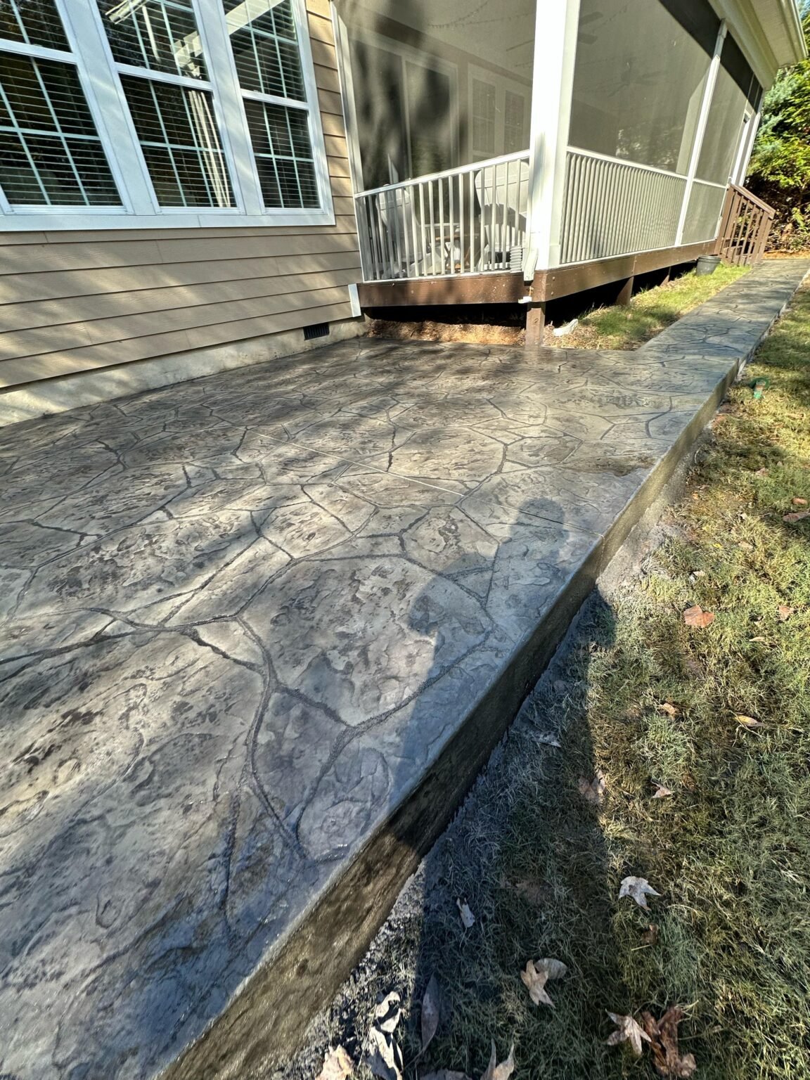 Stamped Concrete sidewalk Charlotte NC by ARG