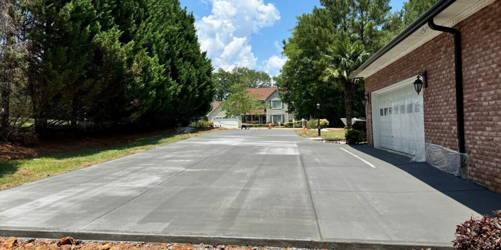 Concrete Driveway installed in charlotte nc by ARG concrete